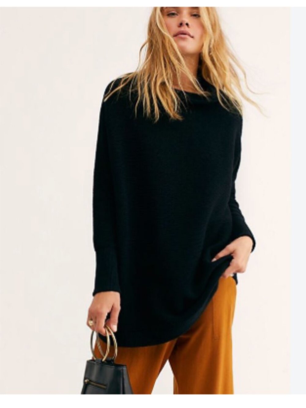 Free people ottoman sweater orange oversized M